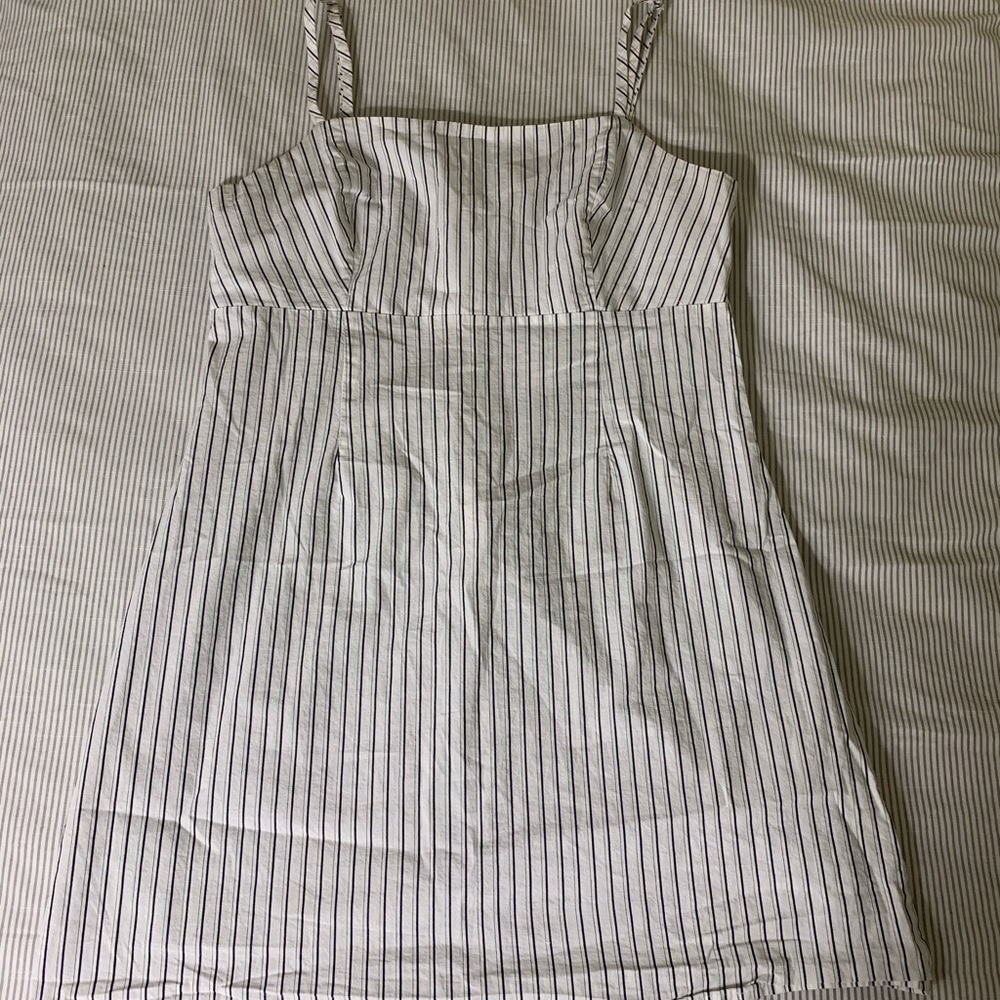 Black and White Striped Dress